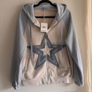 Aelfric Eden Patchwork Star Zip Up Hoodie